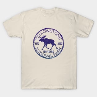 Yellowstone Moose Design for 150 Year Anniversary T-Shirt